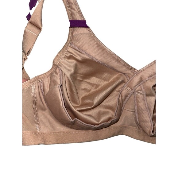 Glamorise 1007 MagicLift Seamless Firm Support Bra Beige Lace 34F - Picture 14 of 14